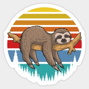 Sloth Sleepy Design Sticker